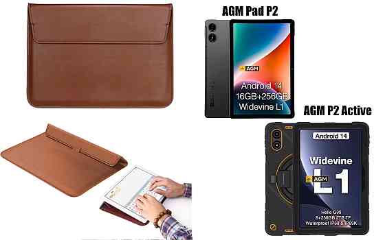 Чехол-конверт VitoCase для AGM Pad P2, P2 Active, с функцией подставки для планшета Коричневый Киев