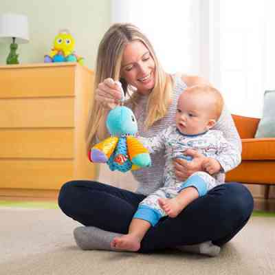 Игрушка на коляску Lamaze Осьминог с пищалкой и зеркальцем (L27514) Винница