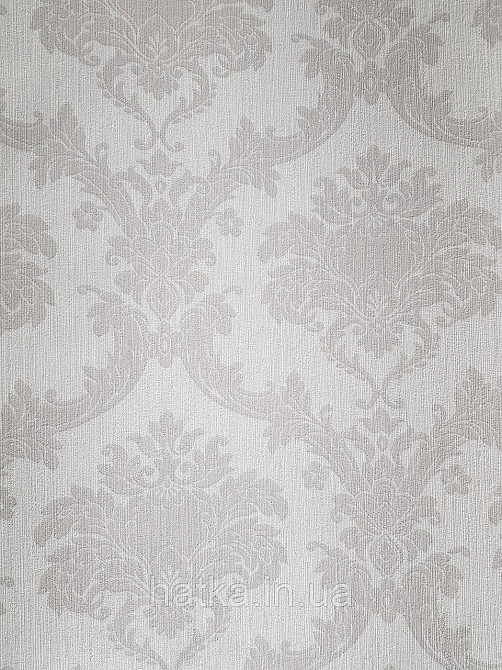 Шпалери вінілові на флізелін Rasch Ornament 1.06х10 вензелі завитки коричнево кремові на рожевому 973129 Київ - фото 3