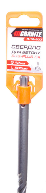 GRANITE Свердло для бетону GRANITE SDS-PLUS S4 12х800 мм 0-12-800 Коломия - фото 4