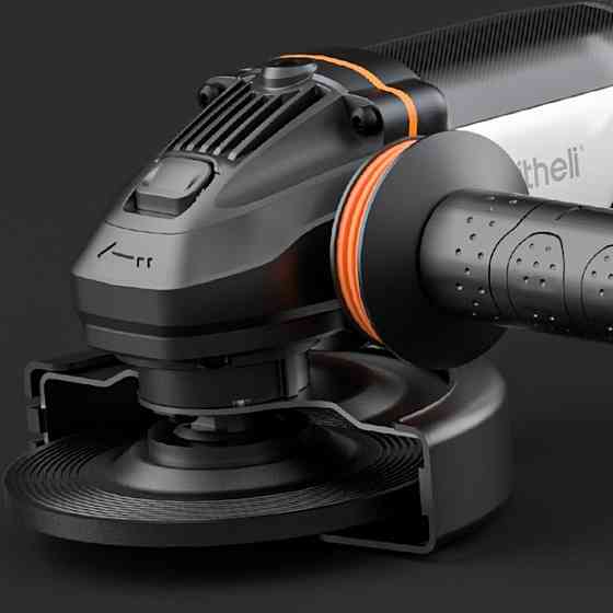 Акумуляторна кутова шліфмашина безщіткова Litheli, живлення від павербанку (УМБ Litheli Power Bank 20000 mAh, 45 W, 2А в комплекті) Киев