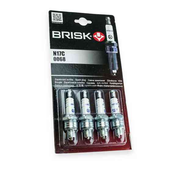 Свічка запалювання Brisk Super коротка (N17C) (к-кт 4 шт) блістер Мукачево