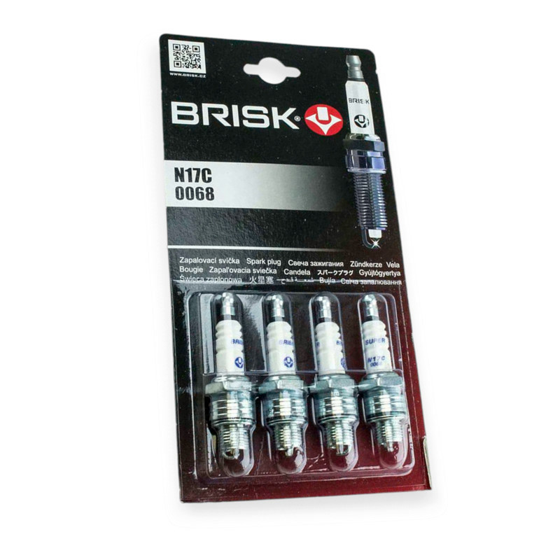 Свічка запалювання Brisk Super коротка (N17C) (к-кт 4 шт) блістер Мукачево - фото 1
