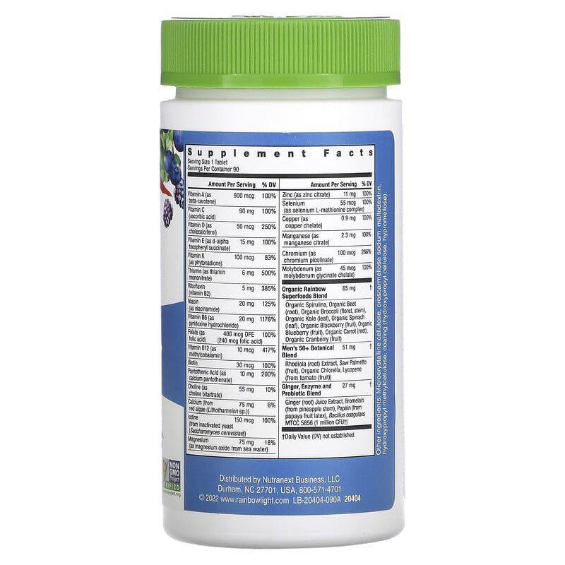 Мультивитамины для мужчин 50+ Rainbow Light Men's One 50+ 90 таб Киев - изображение 2