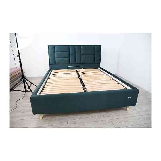 Кровать TaurusDesign Emilia Comfort на ножках с нишей для белья 140x200 темно-синий Киев