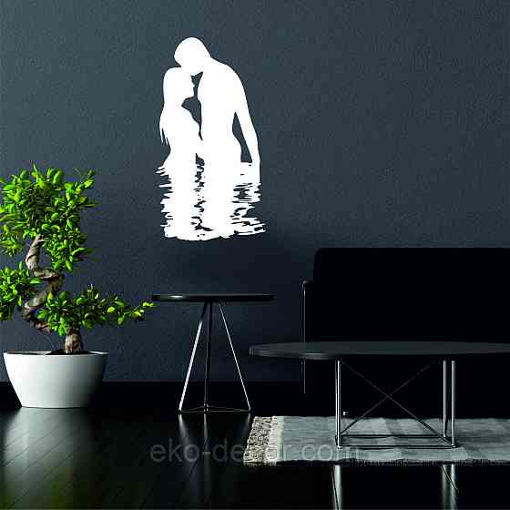 Декоративное настенное Панно «Он и Она», Декор на стену 90*48 см, Белый Киев