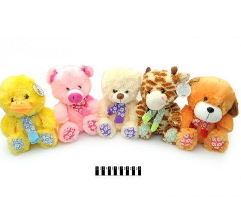 Звірі з шарфом 8514/25 (5 видів) 25см, шт Киев - изображение 1