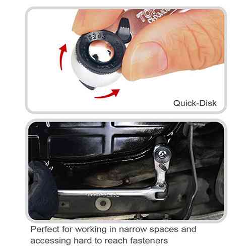 Тріскачка 1/2" міні 72 зубці "гусяча лапка", швидкий диск TOPTUL CHXM1601 Одеса
