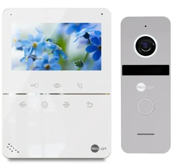 Комплект видеодомофона NeoLight Tetta и NeoLight Solo Graphite Серебро Киев