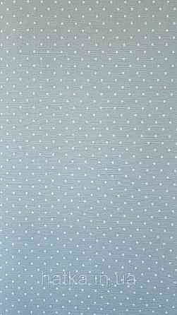 Шпалери вініл на флізеліні A.S.Creation Maison charme 0.53x10 у крапку в горошок білі на бірюзовому Київ