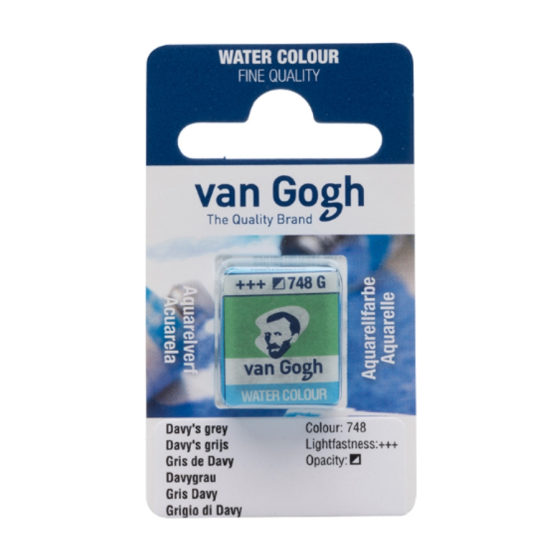 Краска акварельная Van Gogh (748) Серый Деви кювета Royal Talens Киев