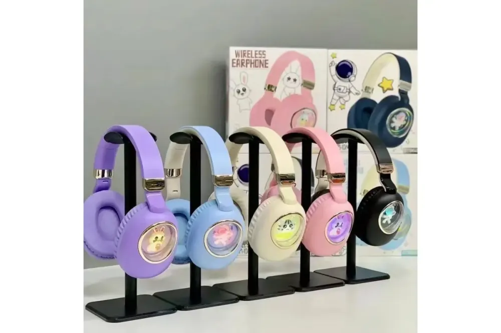 Беспроводные детские наушники ST862 "CAT IN A CAPSULE" с LED Коломия - фото 1