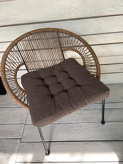 Подушка для стільців (50x50х8 см) Decorator Соро колір коричневий 84-050 Київ - фото 3