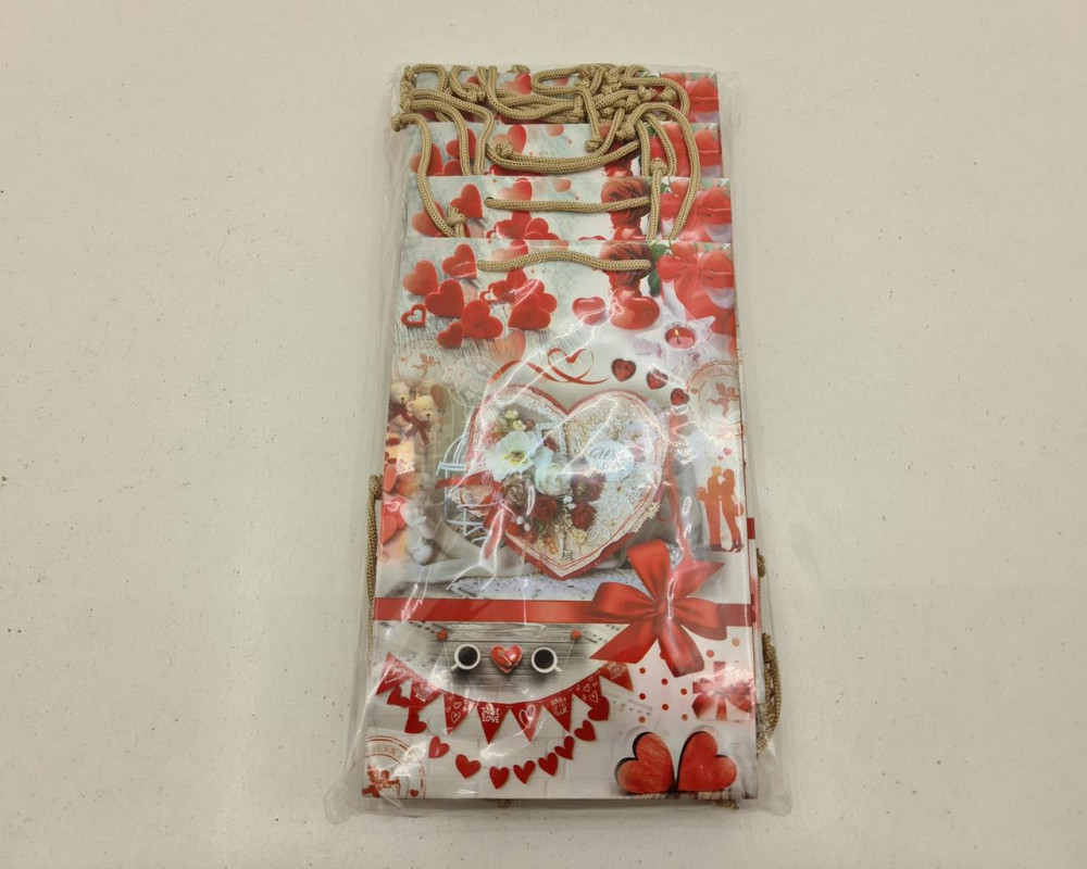 Паперовий пакет подарунковий Середній 17/26/8 (артSV-187) (12 шт.) Харків - фото 3