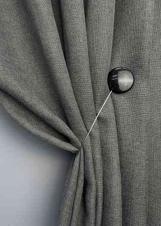 Магниты для штор и гардин Круг 2 шт Черный (81-286) Киев