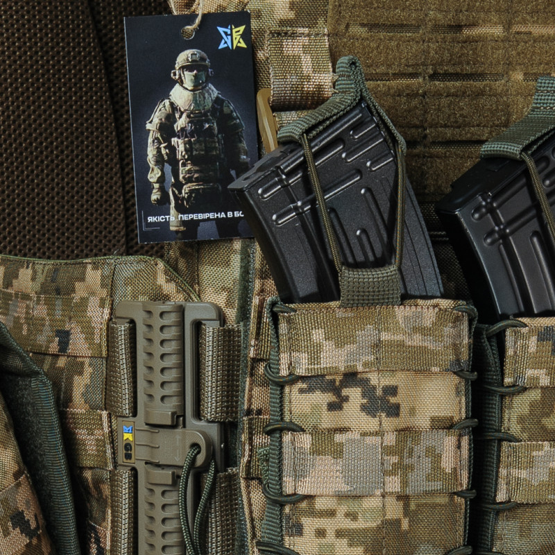 Плитоноска тактична Warmor Gen.3 Pro Max зі швидким скиданням з підсумками (Піксель) Вінниця - фото 10