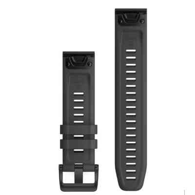Ремешок для смарт-часов Garmin fenix 6 solar 22mm QuickFit Slate Gray Silicone (010-12863-22) Винница