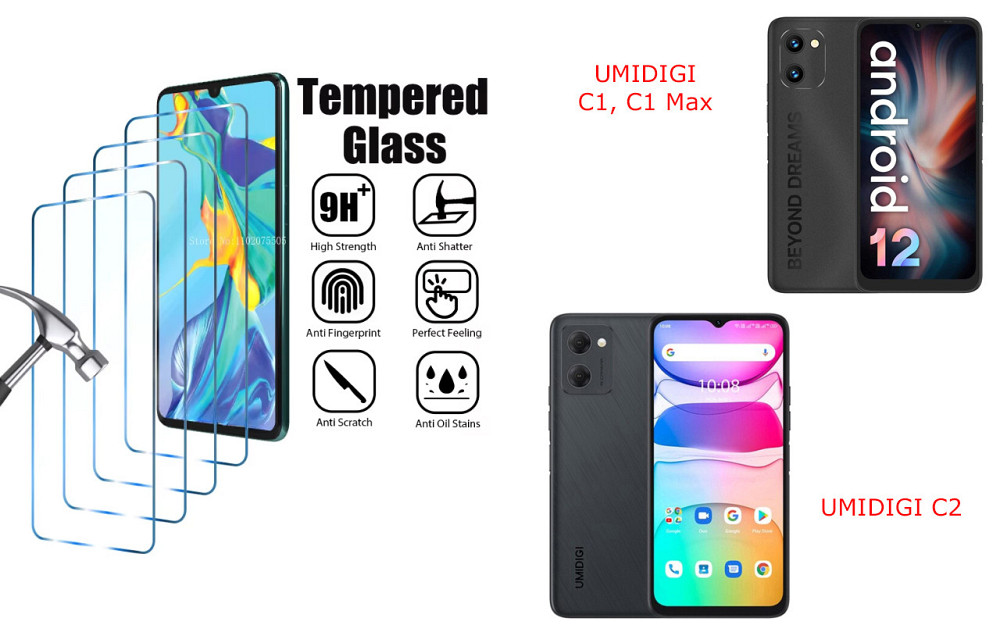 Захисне скло ArmorGlass для UMIDIGI G1, G1 Max, G2 – стійке до подряпин та ударів Київ - фото 1