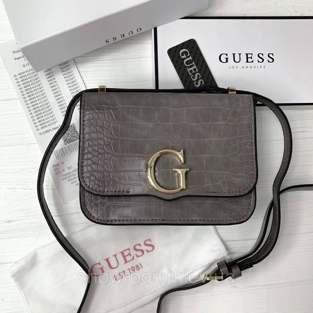 Небольшая сумочка на плечо Guess (6701) grey Киев - изображение 1