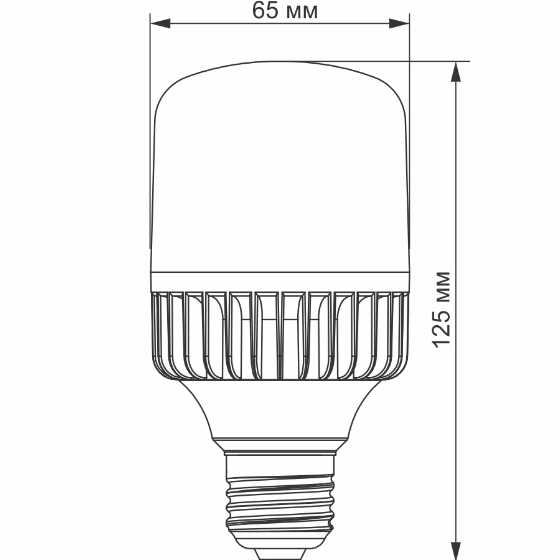 Лампа A65 20W E27 5000К 220V LED Videx Житомир