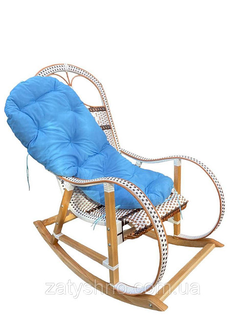 Кресло-качалка плетеное из лозы с накидкой Киев - изображение 5