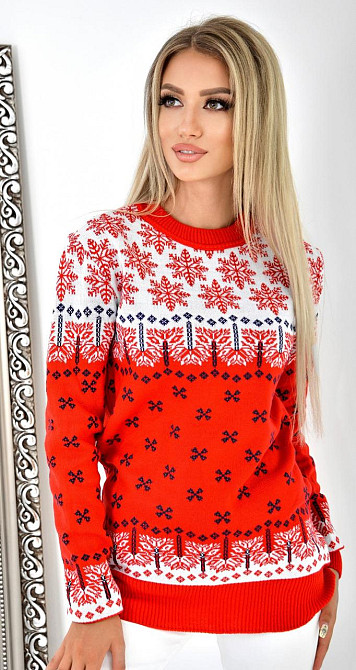 Светр зі сніжинками (52) Київ - фото 4