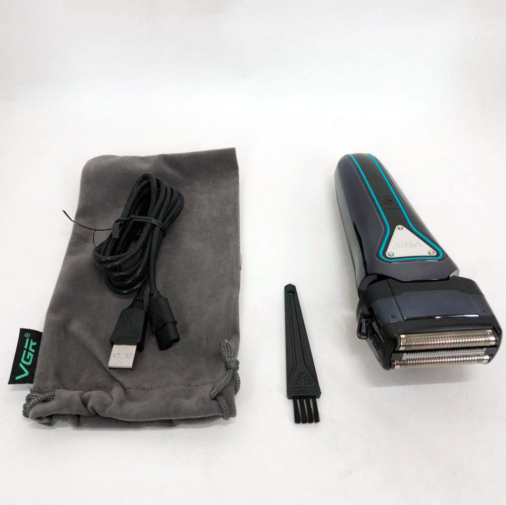 Портативна електробритва для бороди, Акумуляторна бритва для стрижки волосся та бороди AC-86 Івано-Франківськ - фото 3