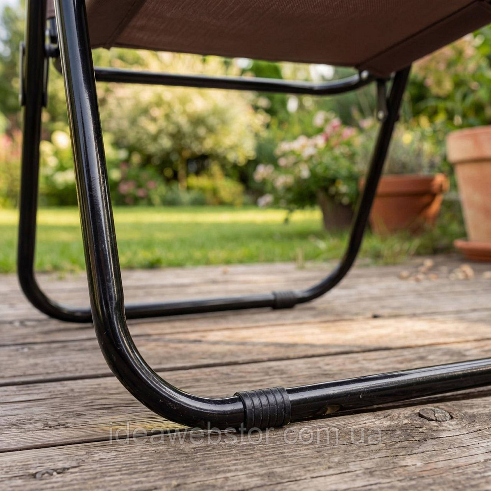 Розкладне туристичне крісло Outtec Breeze Textilene коричневий Київ - фото 5