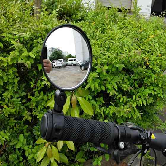 Кругле дзеркало для велосипеда DX-002, 8 см, поворотне Київ