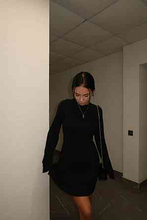 Жіноча базова міні сукня з довгим рукавом віскоза Одеса