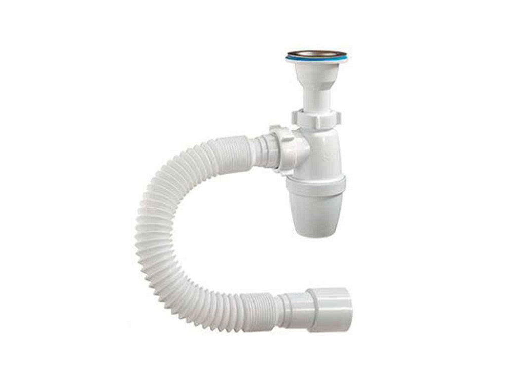 Сифон 1 1/2 з гнучкою трубою А - 32019 ТМ Waterstal   Solmir Київ - фото 1