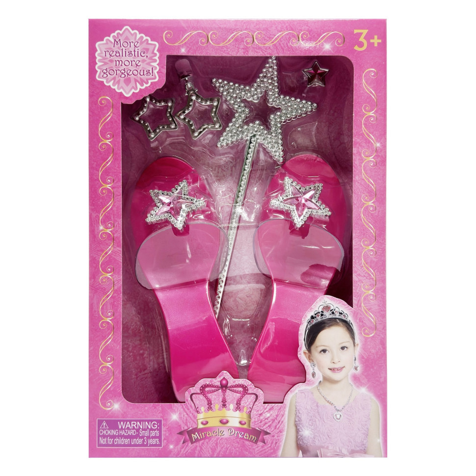 Набір аксесуарів для дівчат QS00025D1(Pink) рожевий, туфлі в комплекті Вінниця - фото 1