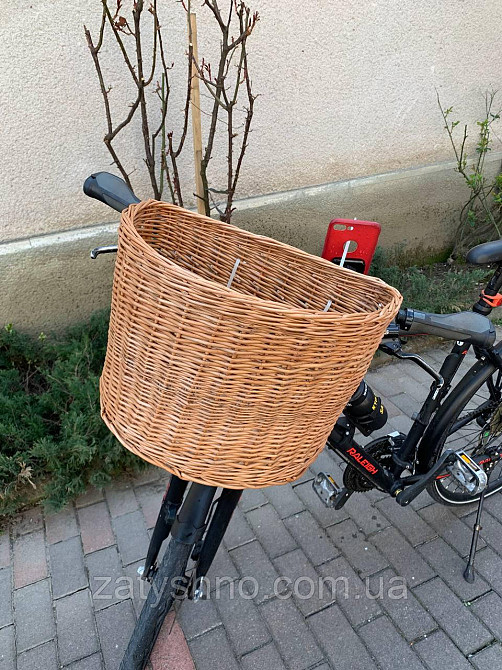Велосипедная корзина из лозы на руль Киев - изображение 4