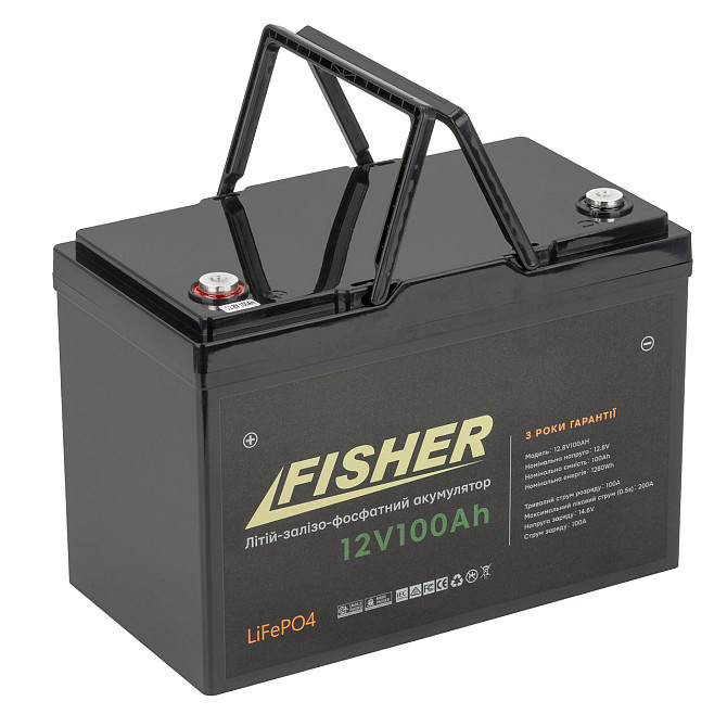 Аккумулятор Fisher LiFePO4 12.8V 100Ah Днепр - изображение 2