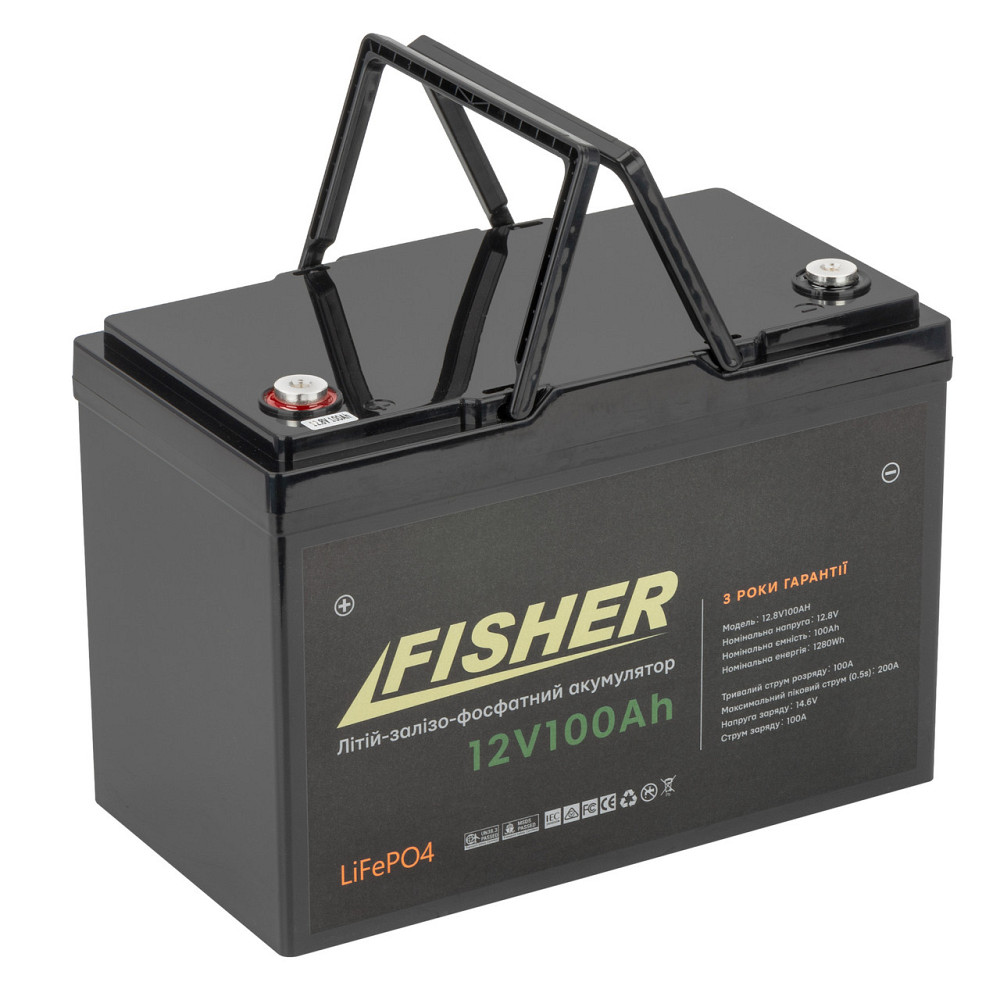 Аккумулятор Fisher LiFePO4 12.8V 100Ah Киев - изображение 2