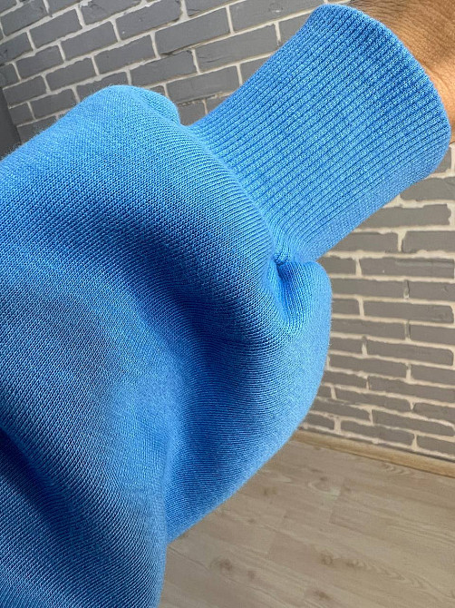 Костюм женский Quzen 472-472 пилот молния брюки палаццо широкие флис голубой, голубой, M Киев - изображение 2