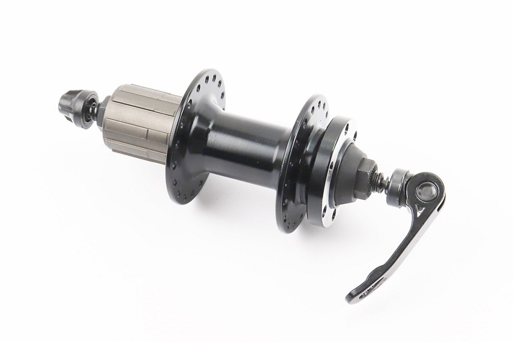 Втулка задня MTB алюмінієва 14Gx36H під касету 8-10зв, Disk-brake, кріпл. ексцентрик, чорна MS37R Київ - фото 2