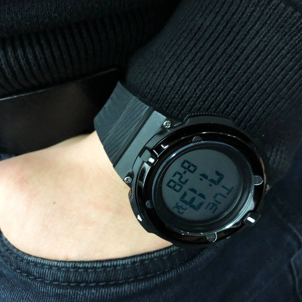 Модные наручные электронные часы SKMEI 2010BKWT BLACK-WHITE, Простые электронные часы наручные мужские QN-96 Львов - изображение 9