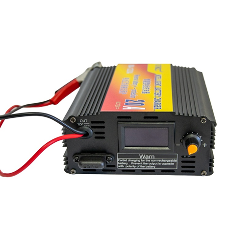 Зарядний пристрій для акумуляторів UKC MA-1220A 12 V 20 A (для олив'яно-кислотних АКБ) + LCD імпульсний Чорний Вінниця