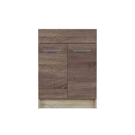 Кухонный модуль под мойку Эверест Эко 600 дуб сонома/трюфель 60х46х82 см (DTM-2813) Днепр