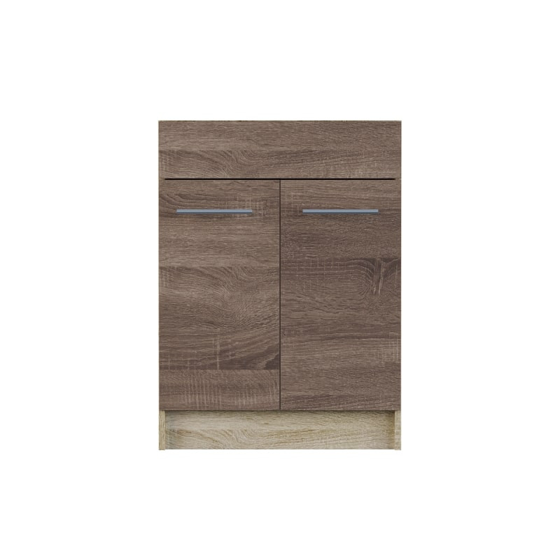 Кухонный модуль под мойку Эверест Эко 600 дуб сонома/трюфель 60х46х82 см (DTM-2813) Днепр - изображение 2