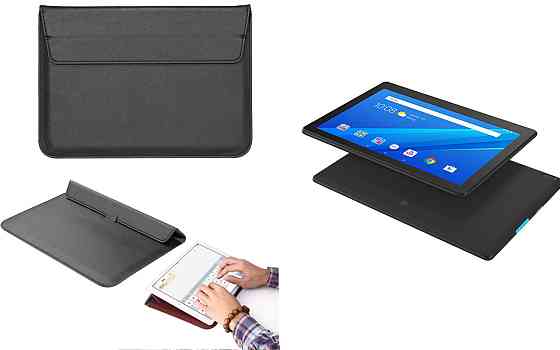 Чехол-конверт VitoCase для Lenovo Tab E10, с функцией подставки для планшета Черный Киев
