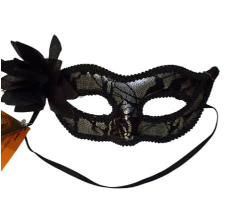 Маска на маскарад з квіткою one size чорний Київ