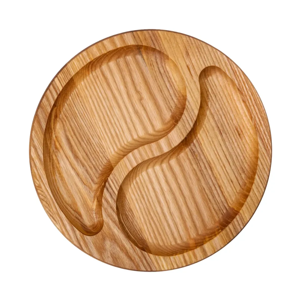 Менажница деревянная 25 см круглая на 2 секции T45W250 Киев - изображение 1