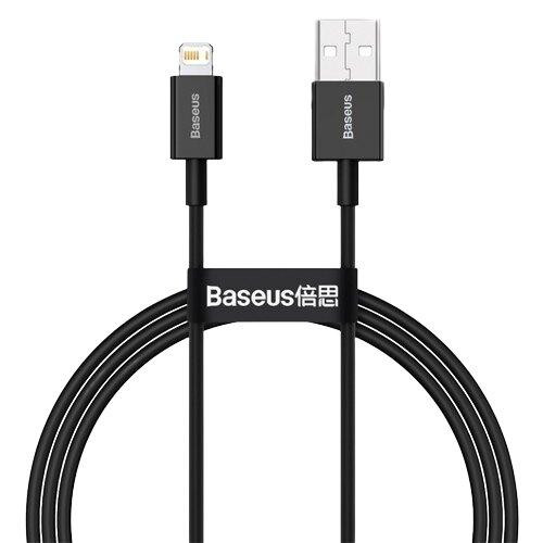 Кабель Baseus Superior USB 2.0 to Lightning 2.4А 1M Черный (CALYS-A01) Киев - изображение 1