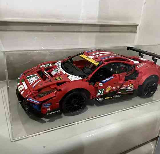 Конструктор Technic Ferrari 488 GTE AF CORSE 1677 деталей маштаб 1:10 Феррарі червона Корса Киев