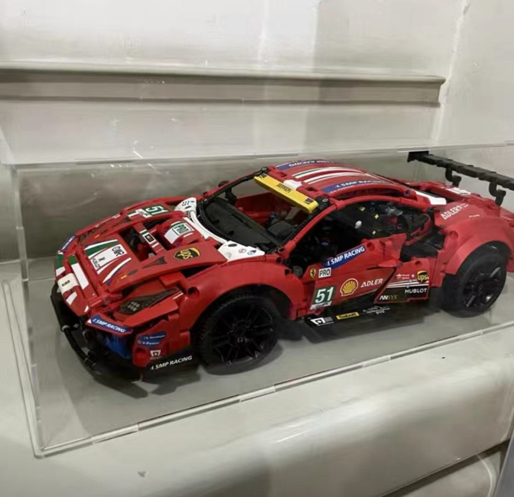 Конструктор Technic Ferrari 488 GTE AF CORSE 1677 деталей маштаб 1:10 Феррарі червона Корса Киев - изображение 5