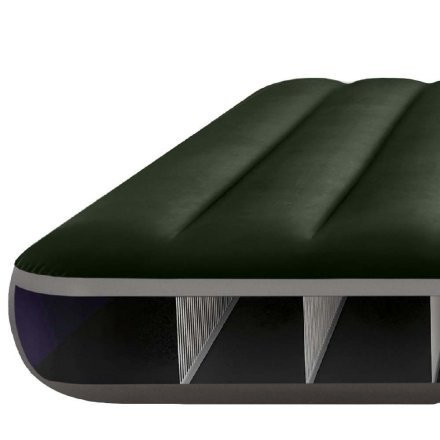 Двоспальний надувний матрац Intex 203 х 152 см зелений Київ - фото 2