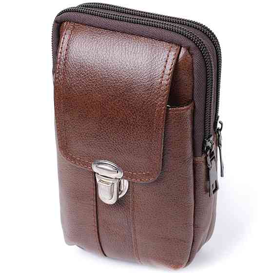 Сумка для мужчин на два отделения из натуральной кожи Коричневый (Vintage) Киев
