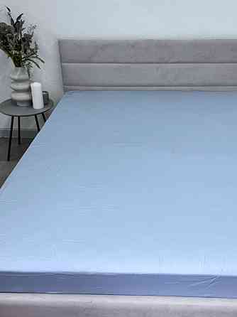 Ecotton Простирадло на резинці Ecotton 140х200 см із сатину (арт. 14-4206 Pearl Blue) светло-го Коломыя